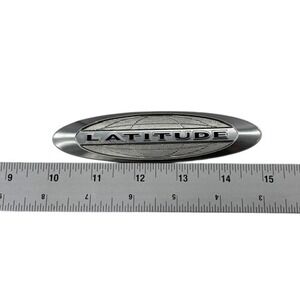 Chrome Jeep Latitude Emblem Badge Nameplate Nameplate Overlay Trim Auto Parts